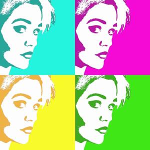 Gör om DITT foto - till PopArt tavla m.m - 4 - Warhol - omgjord för hand