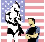 Cartoon Warhol  -  omgjord för hand