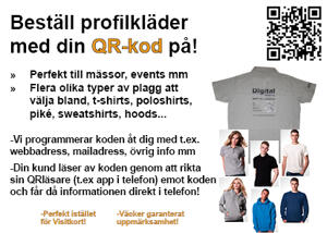 Företagsprodukter - Profilkläder med din QR-kod på